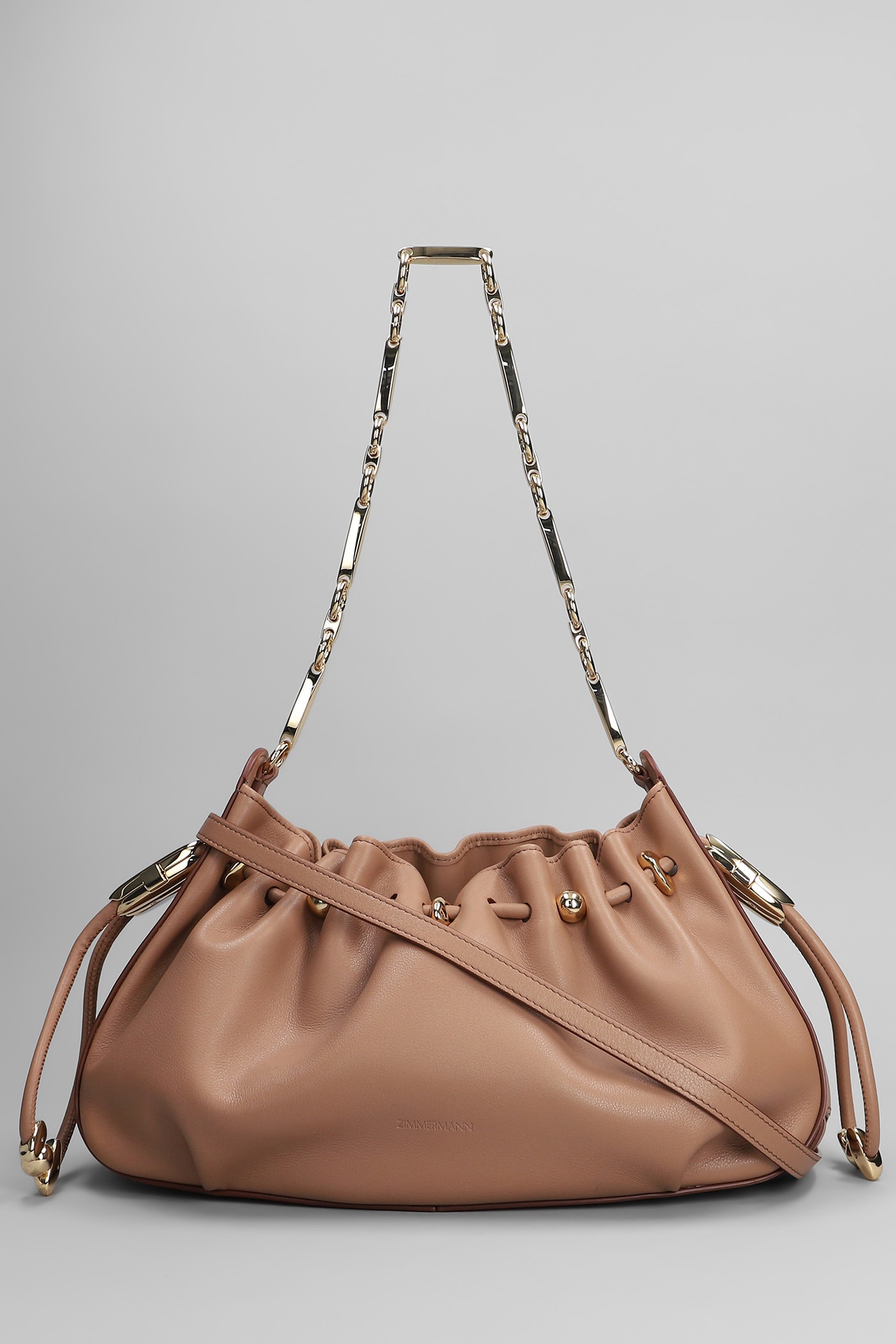 Halcyon Shoulder Bag In Taupe Leather