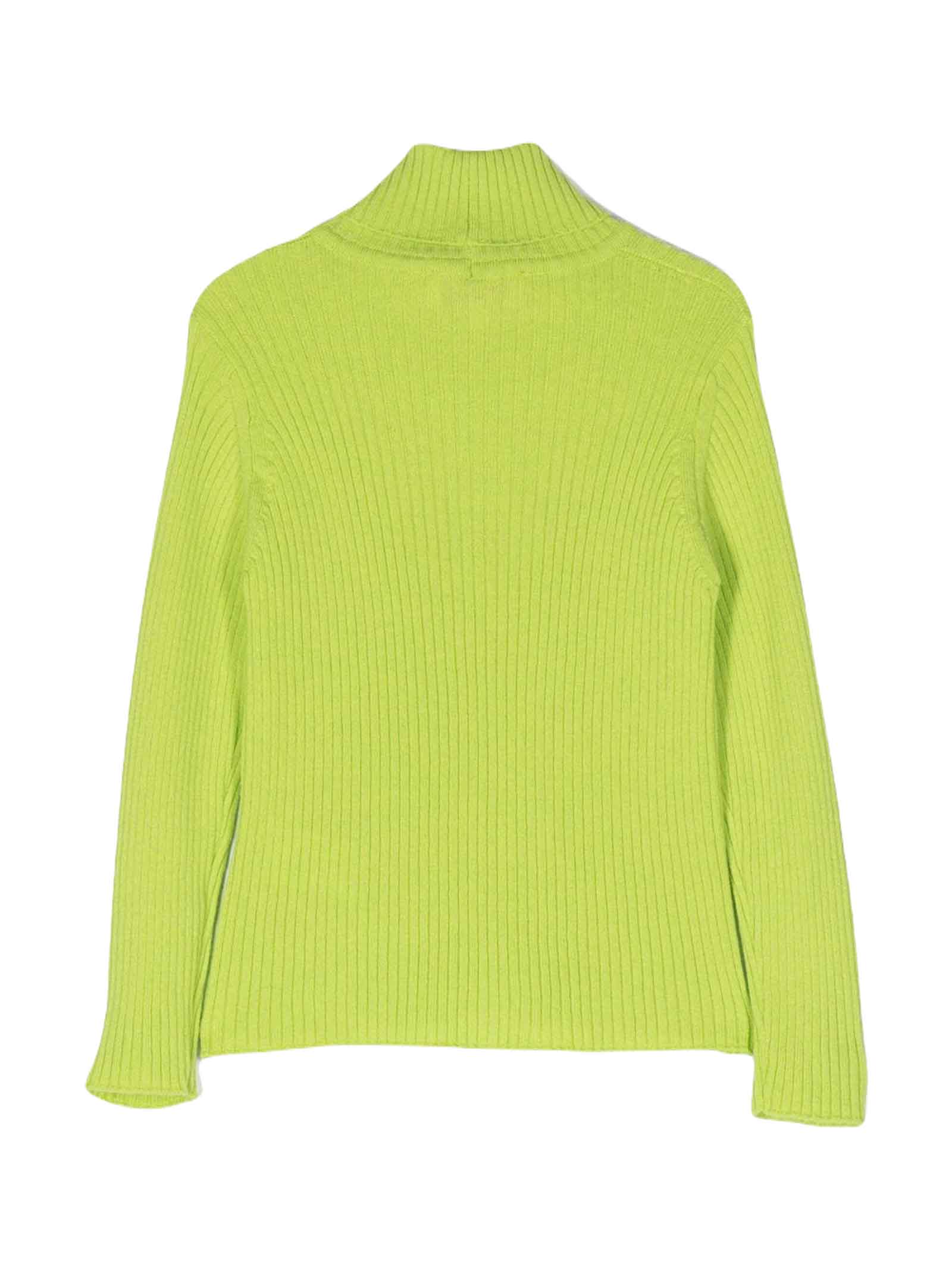 Shop Pucci Lime Sweater Girl
