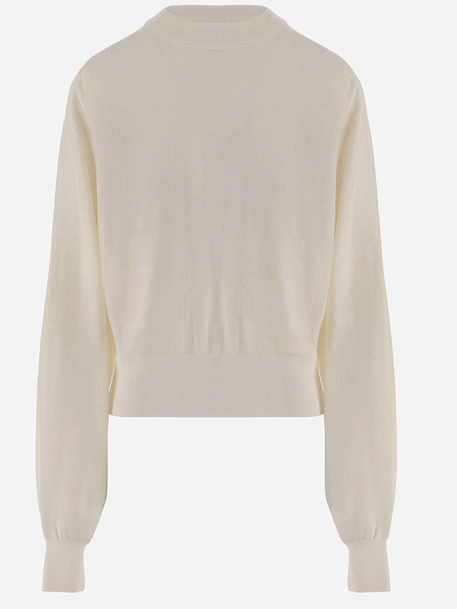 Merino Wool Sweater With Logo Embroidery