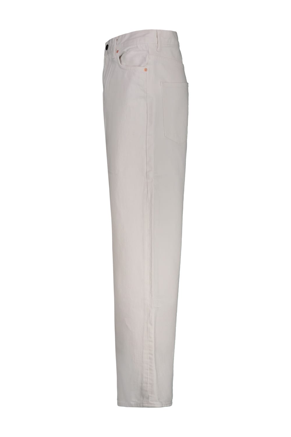 Wardrobe.nyc Low Rise Jean In White