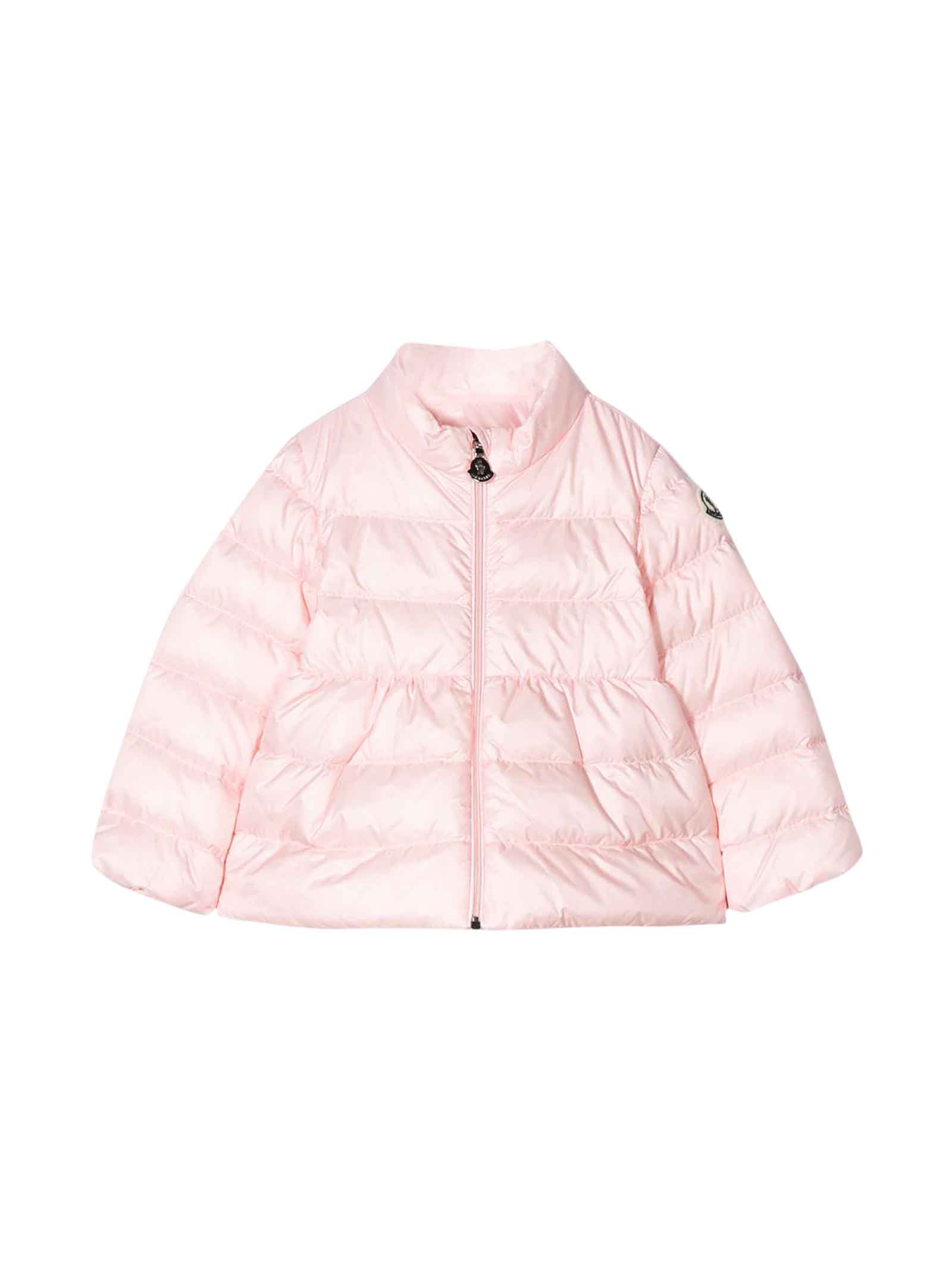Moncler Babies' Light Pink Lightweight Jacket Joelle Model In Rosa ...