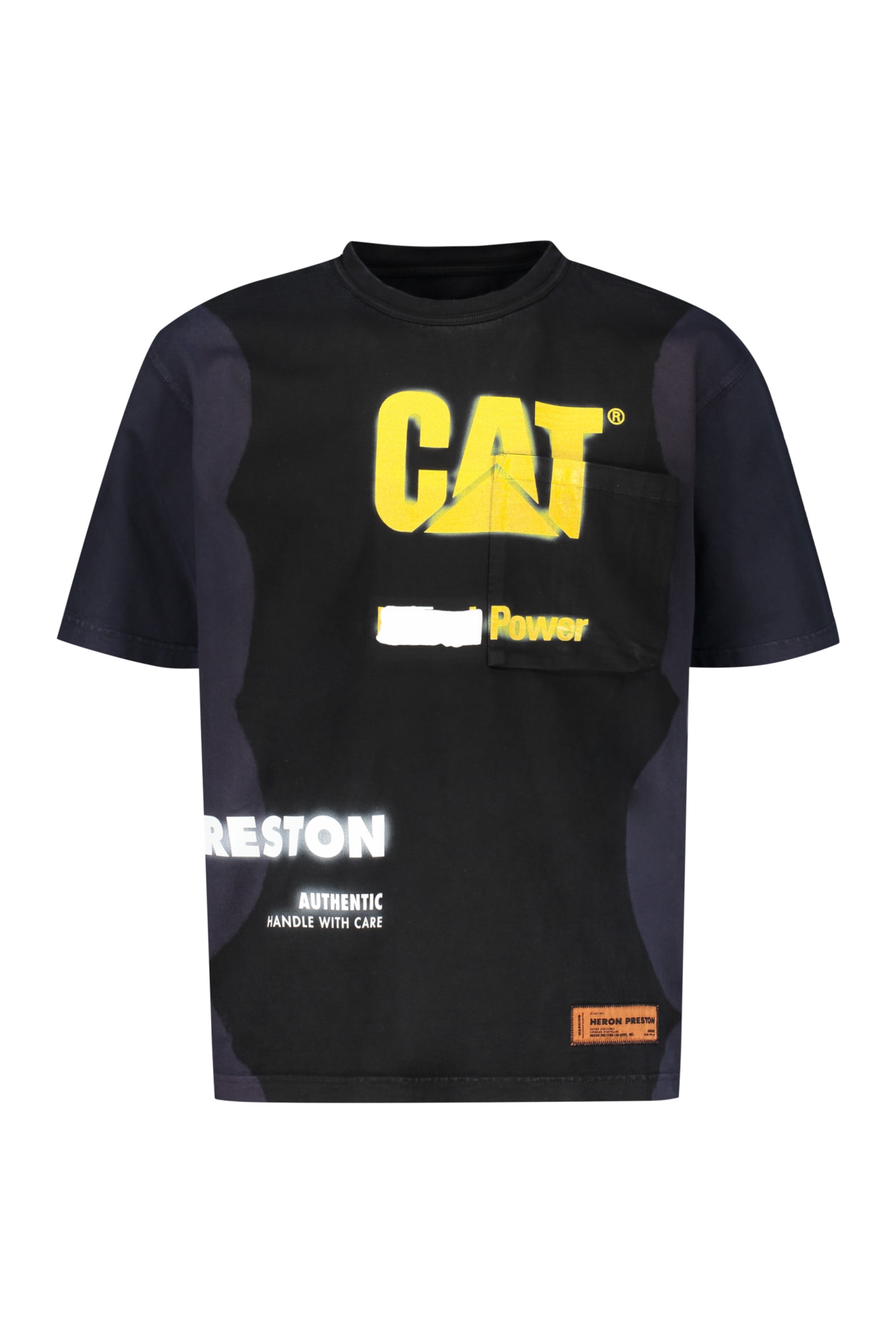 X Cat Printed Cotton T-shirt