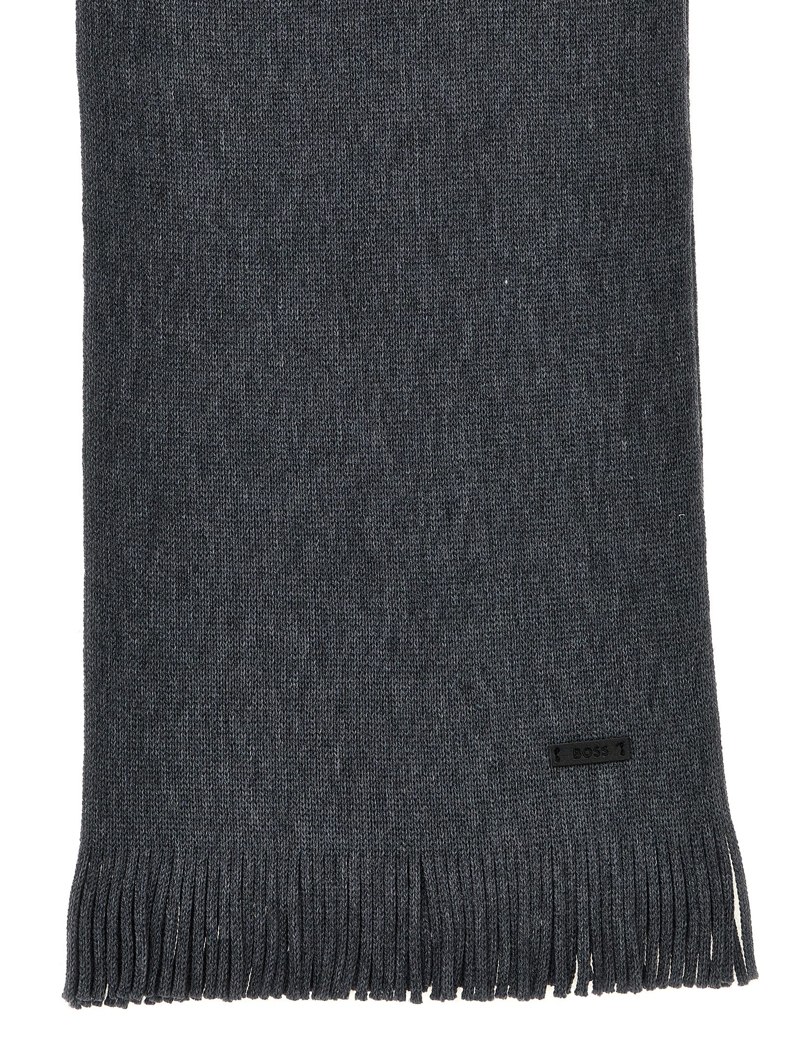 Hugo Boss Albas Scarf In Gray