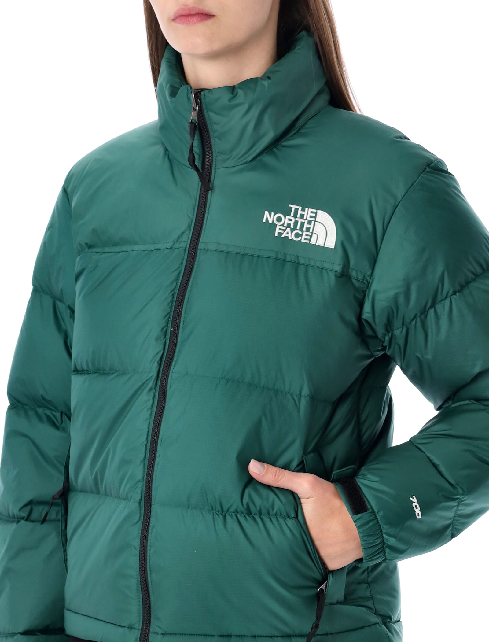 The North Face 1996 Vintage Nuptse Outerwear Jacket In Green