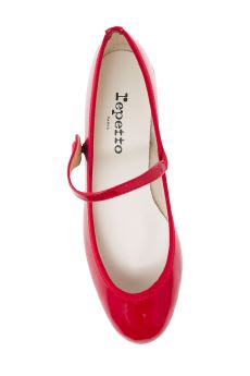 Shop Repetto Rose Red Mary Janes With Strap In Patent Leather Woman