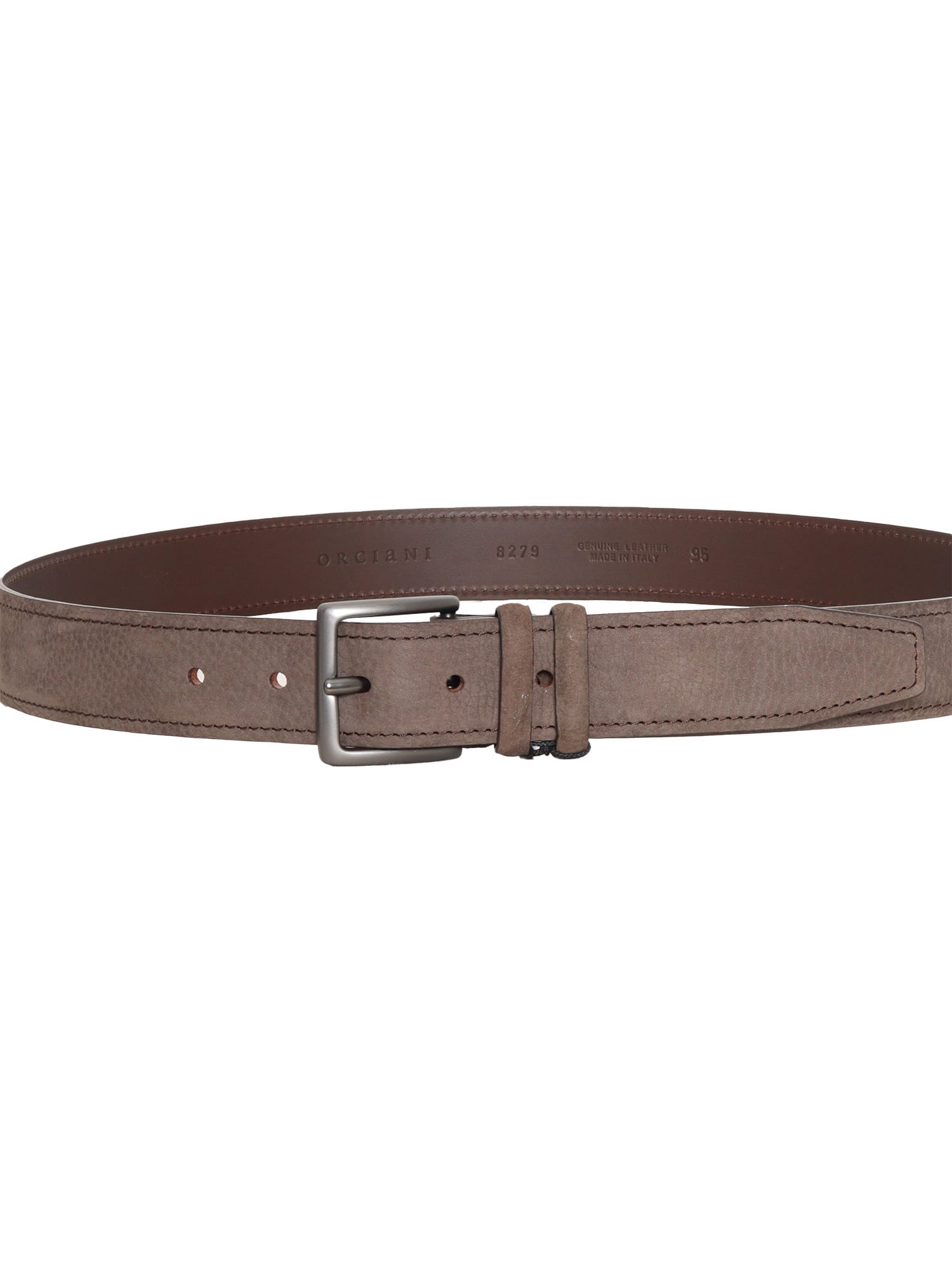 Orciani Nabucco Leather Belt In Brown