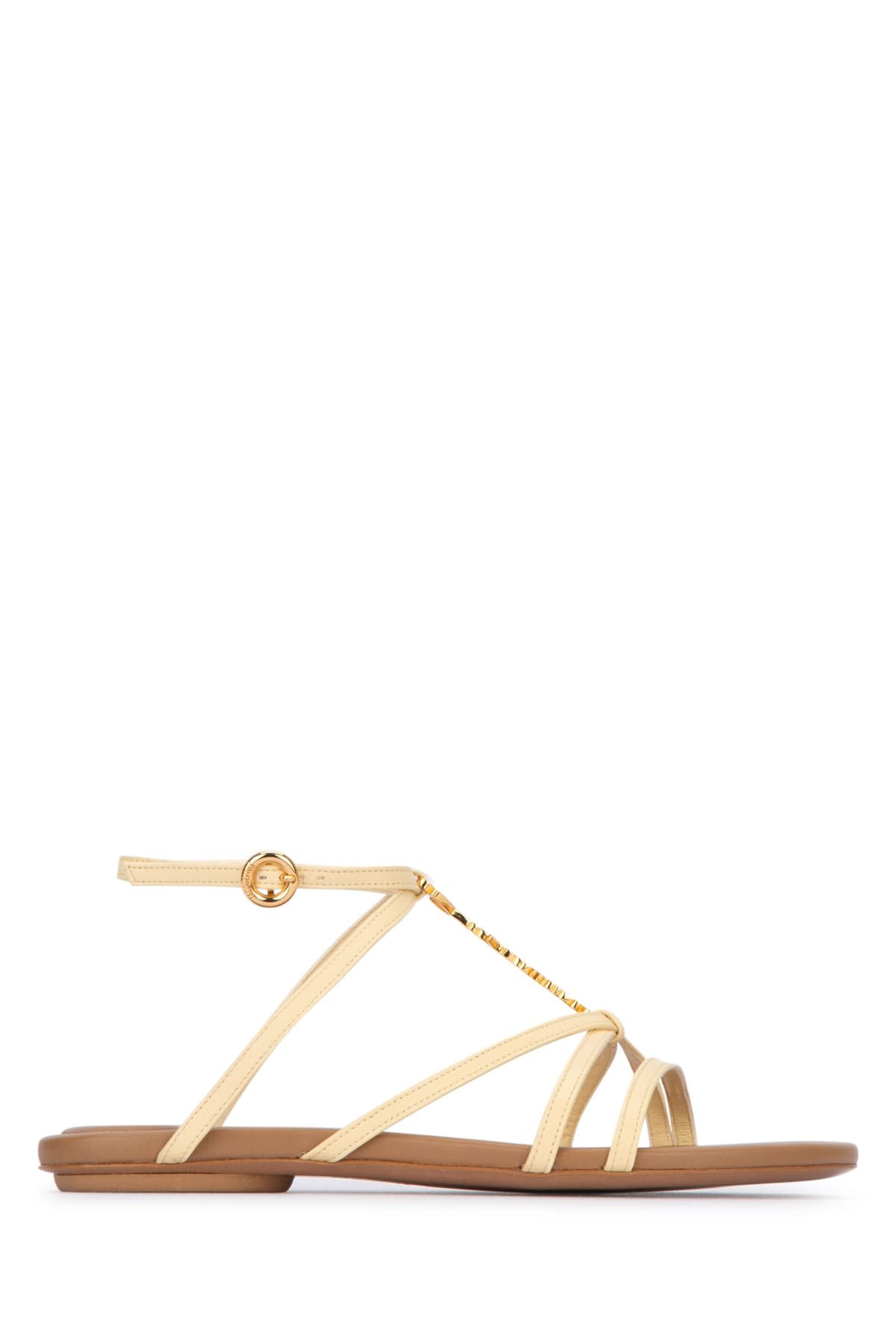 Shop Jacquemus Sandali In Ivory