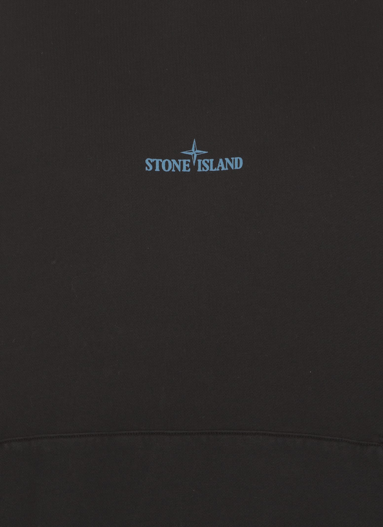 Shop Stone Island Back Logo Hoodie In Black