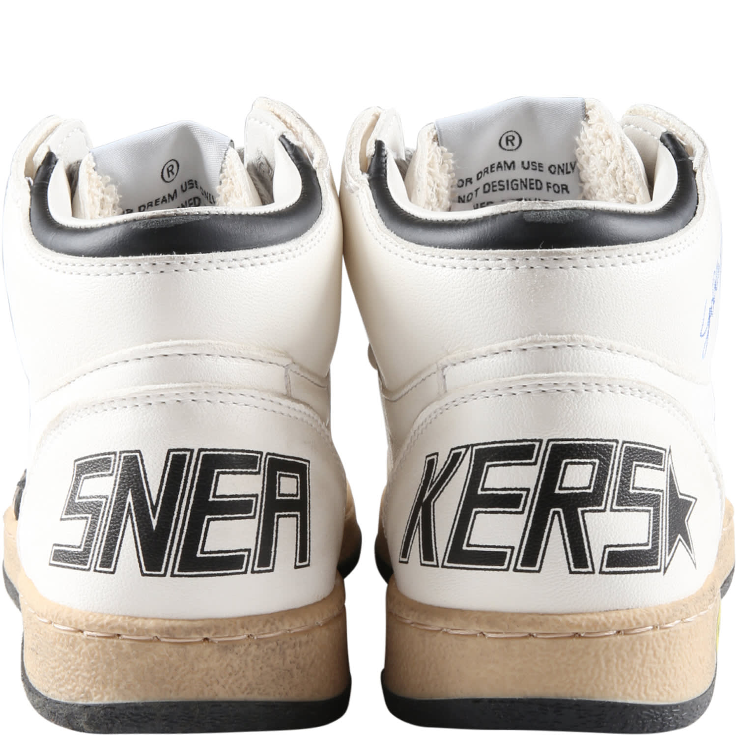 Shop Golden Goose White Sneakers For Boy With Star And Logo