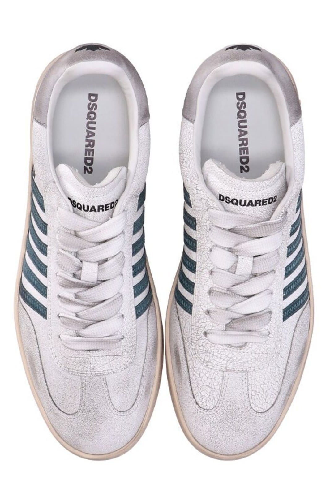 Shop Dsquared2 Boxer Vintage Low-top Sneakers In White