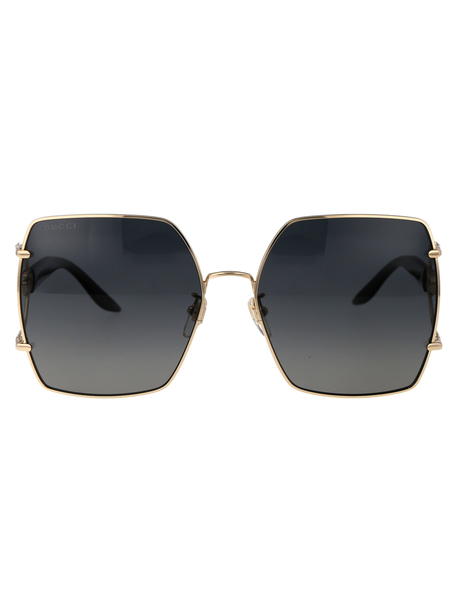 Shop Gucci Gg1564sa Sunglasses In 001 Gold Black Grey