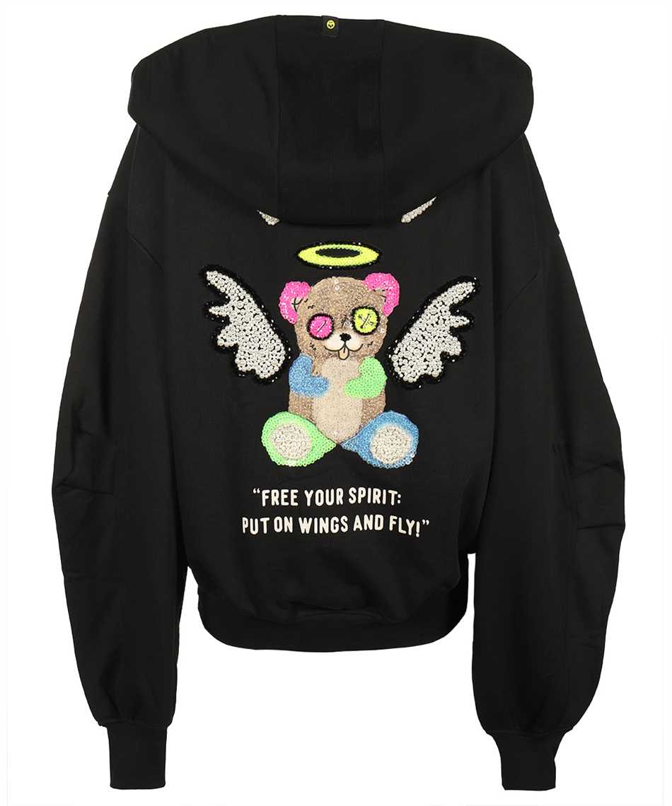 Barrow Cotton Full Zip Hoodie In Black