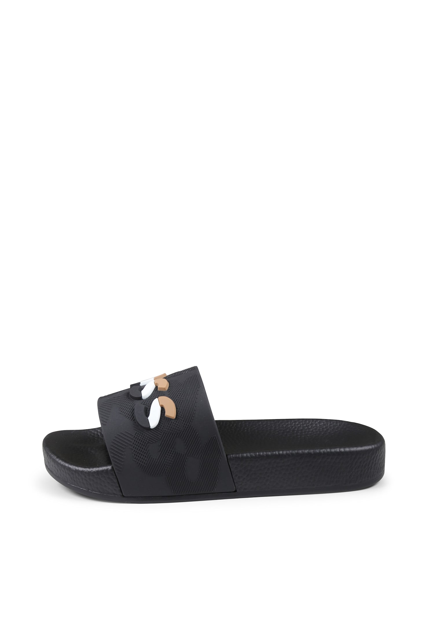 Hugo Boss Black Slippers For Boy With Logo In Black