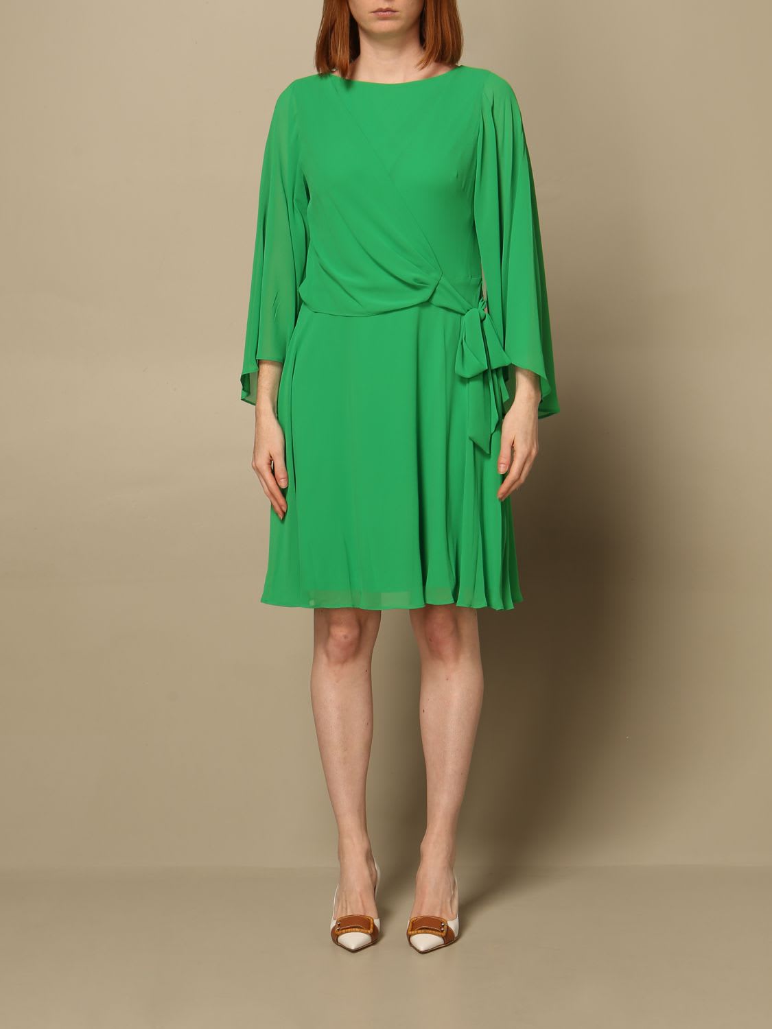 Ralph Lauren Lauren  Dress Lauren  Loose Dress In Green