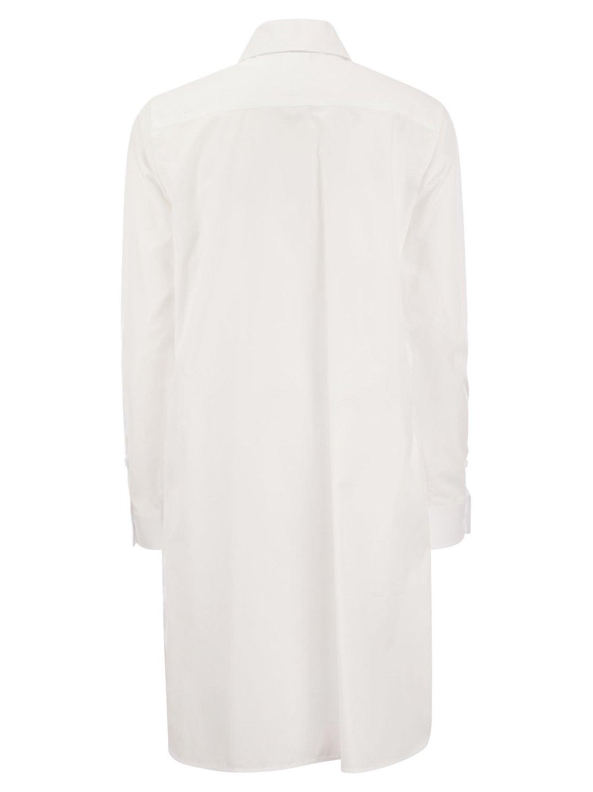 Shop Max Mara Juanita Midi Shirt Dress In White