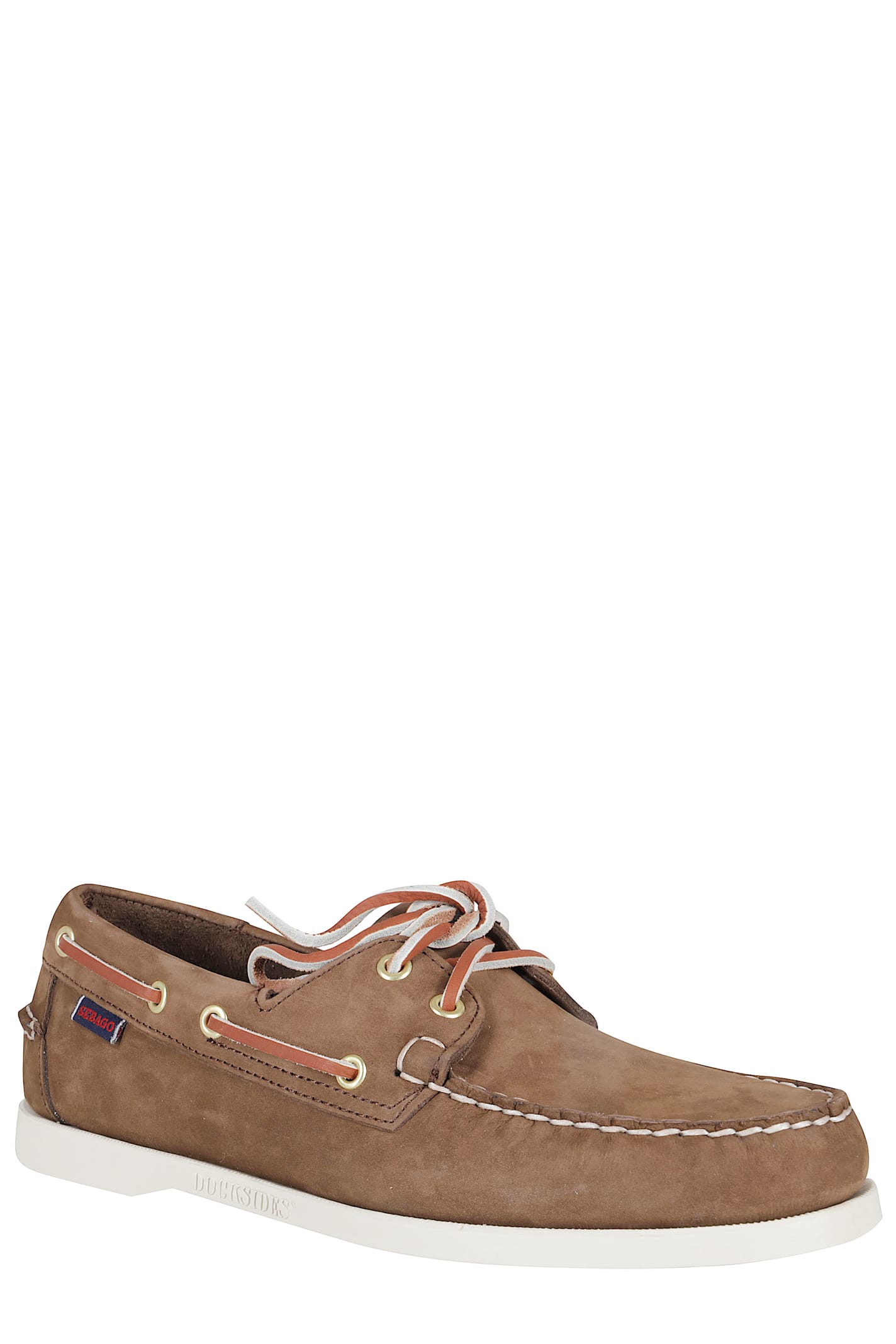 Sebago Docksides Portland Nubuck Boat Shoes In Brown