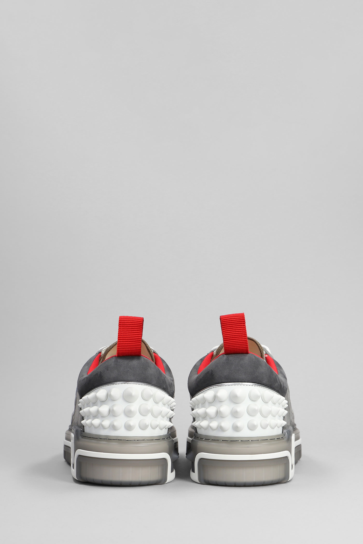 Christian Louboutin Astroloubi Sneakers In Grey Suede And Leather In Grey