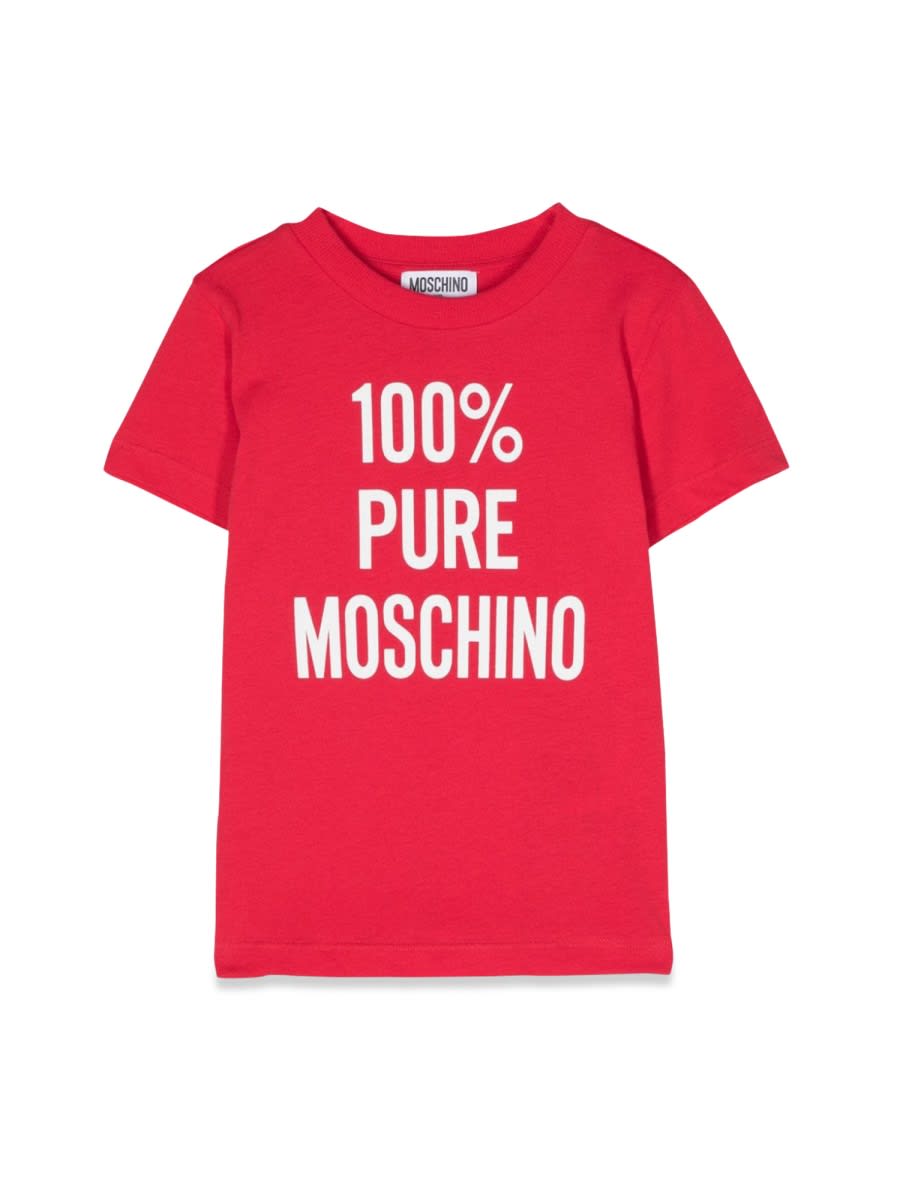 Shop Moschino T-shirt In Red