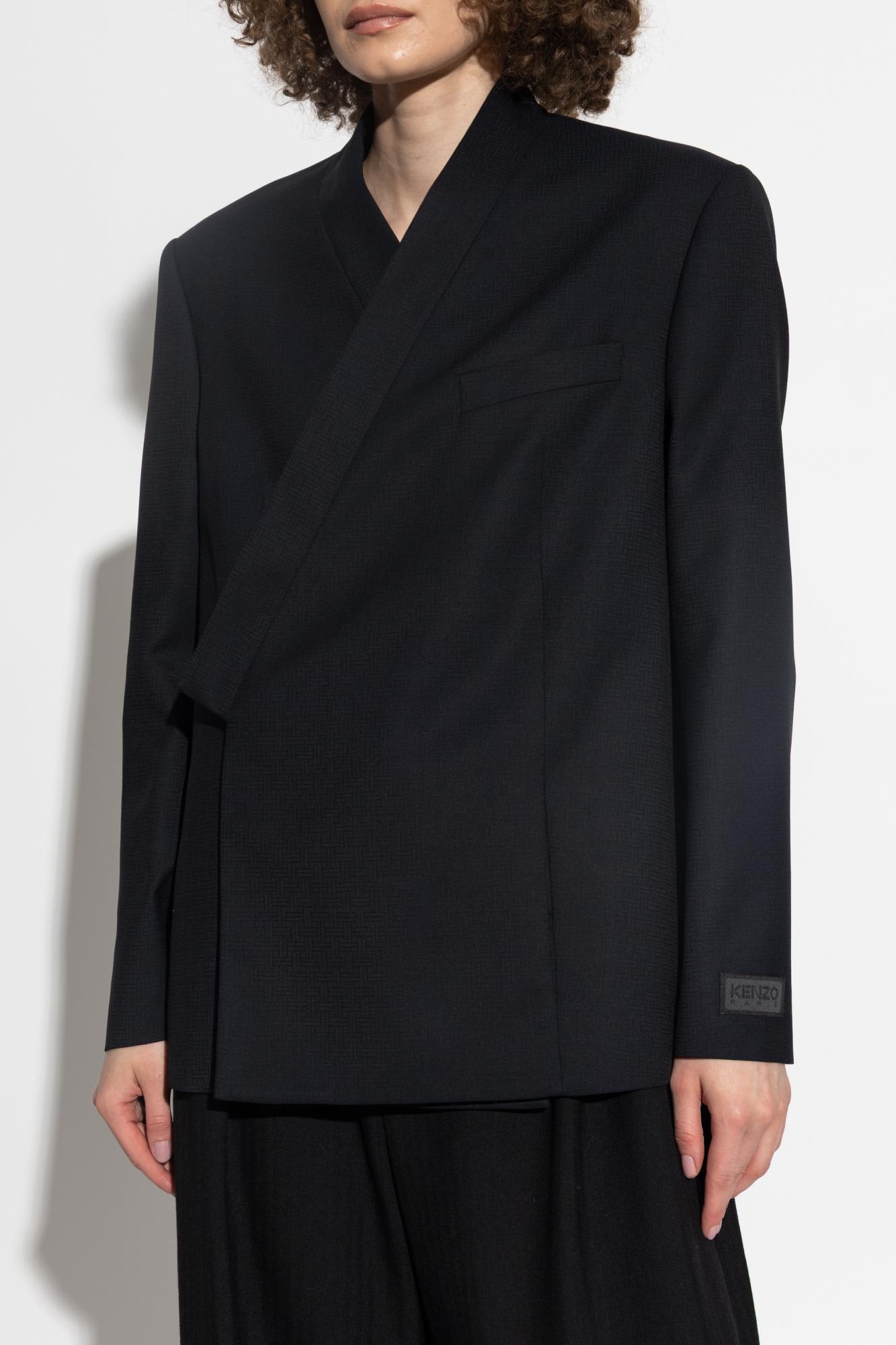 Kenzo Leather Jackets In Black