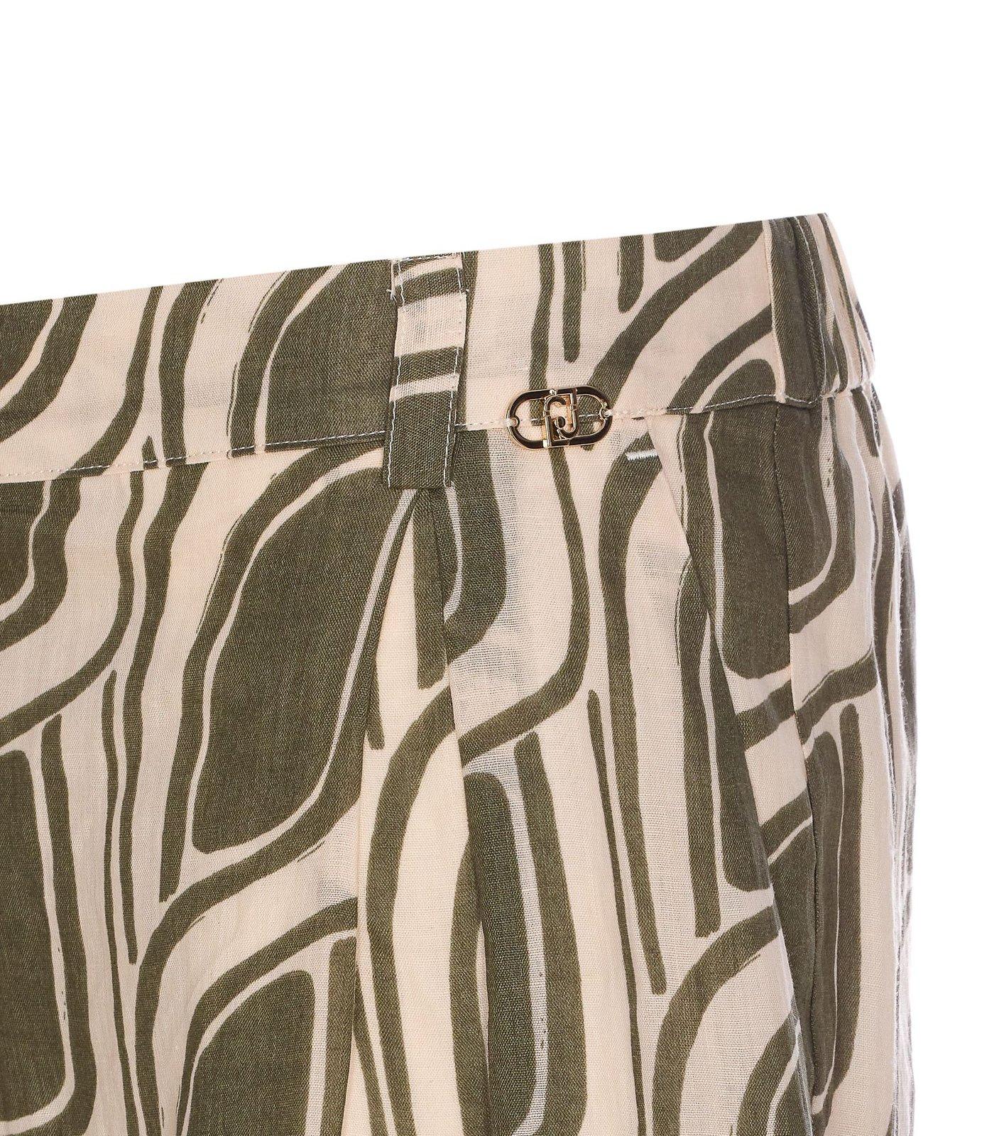 LIU •JO PRINTED PALAZZO TROUSERS