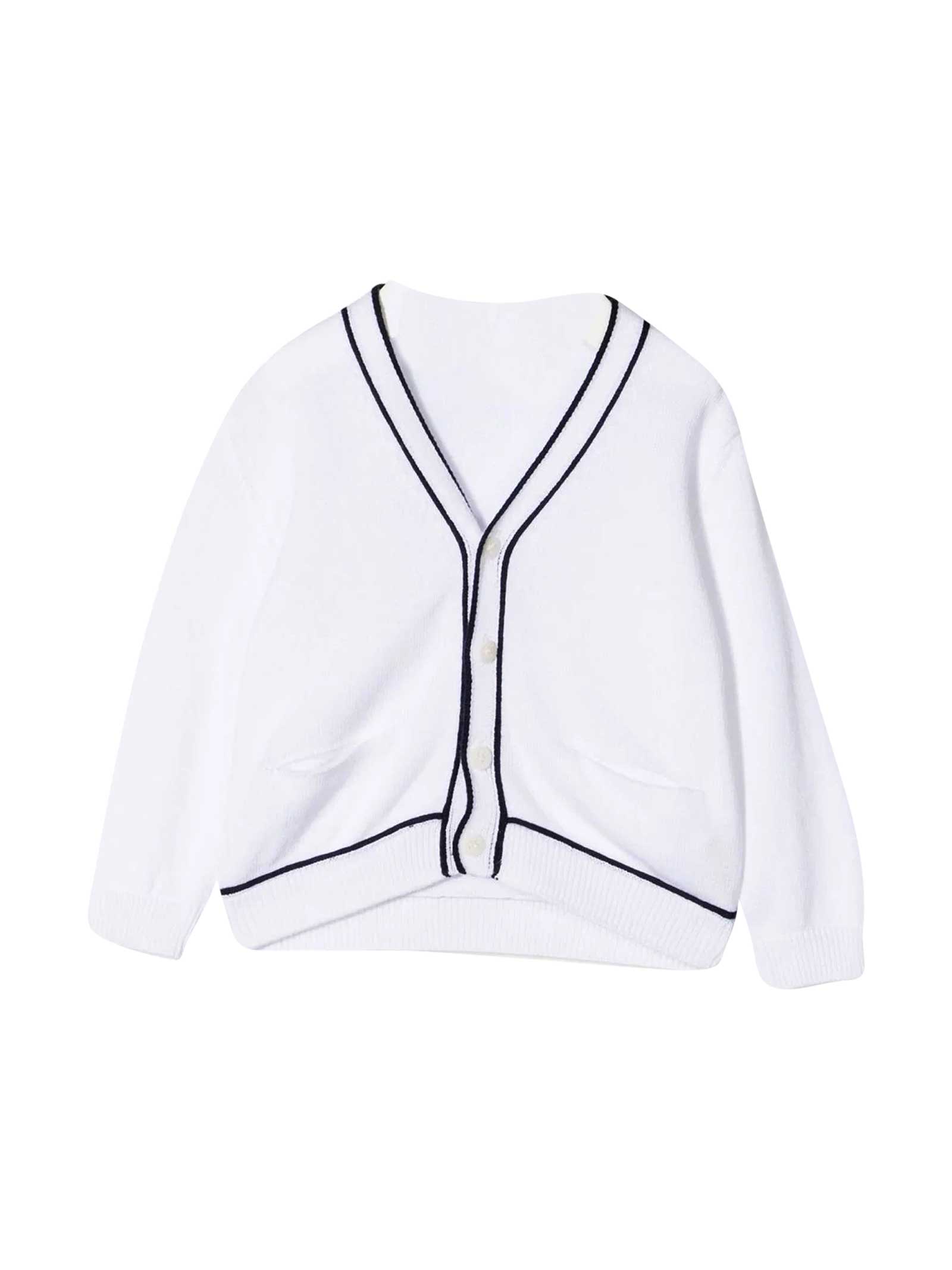 Il Gufo Cardigan With Contrasting Details