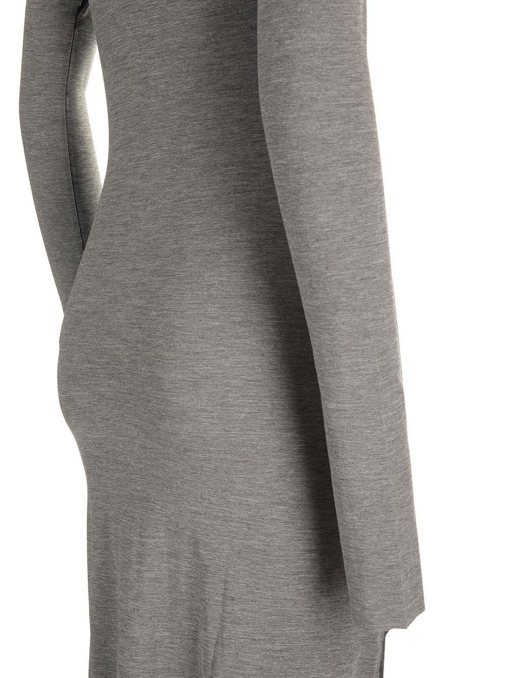 Shop Amazuìn Esme Jersey Long Dress In Grey