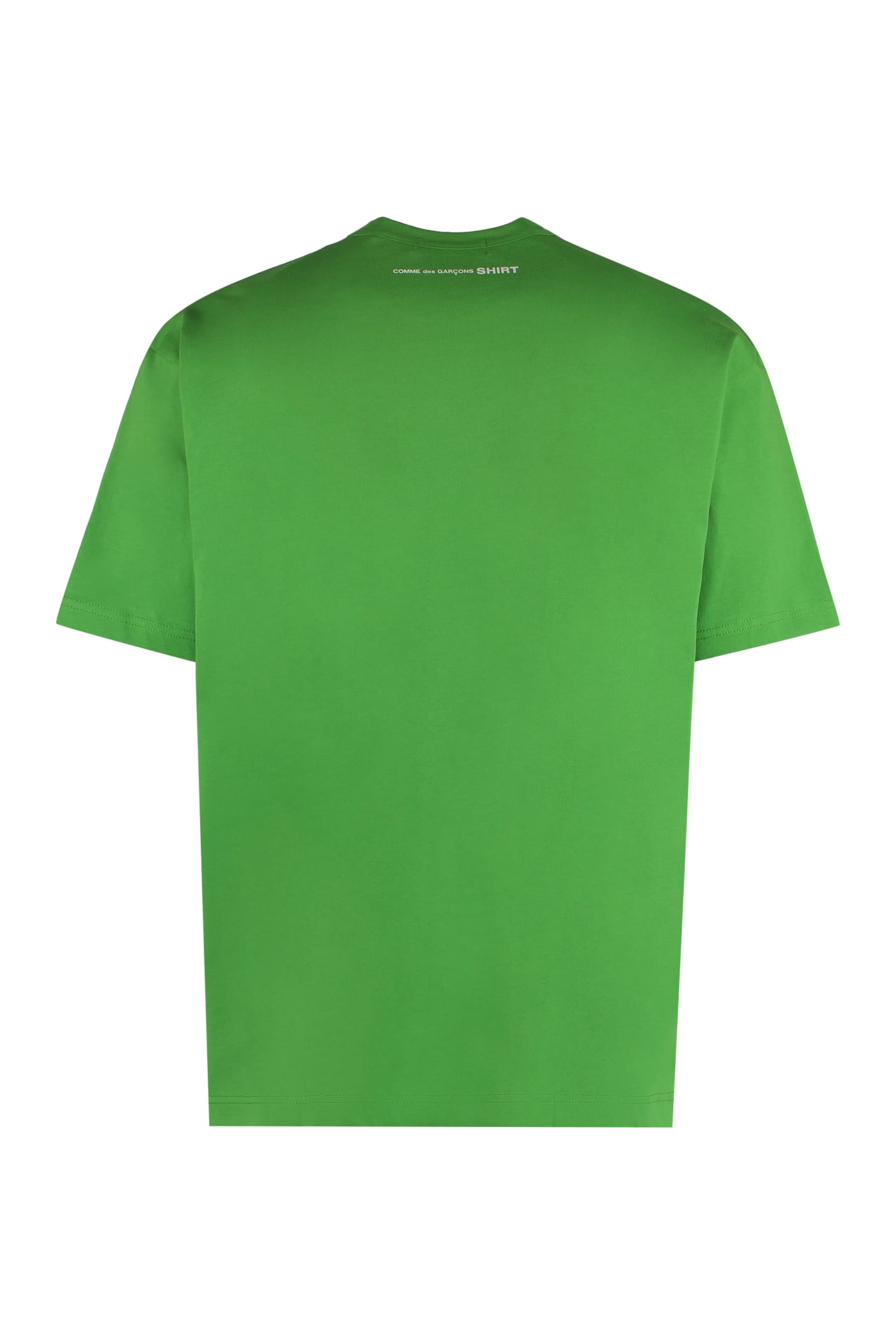Shop Comme Des Garçons Shirt Cotton T-shirt In Green
