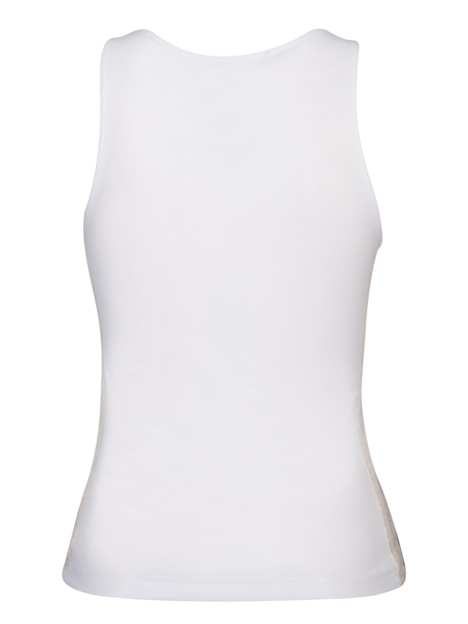 Shop Palm Angels Logo White Tank Top