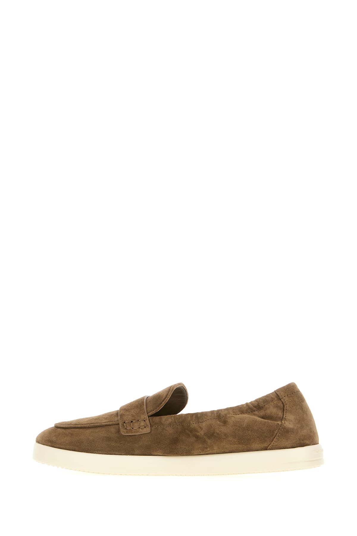 Tory Burch Brown Loafers With Logo Plaque On The Front And Slip-on Design In Toasted Sesame
