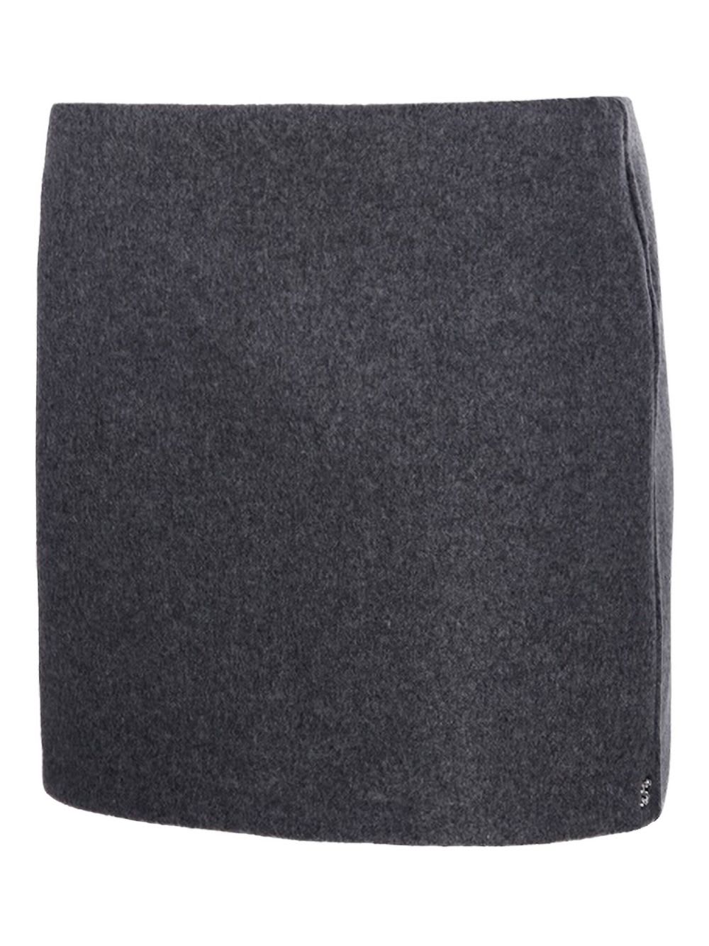 Sportmax Wool Skirt In Gray