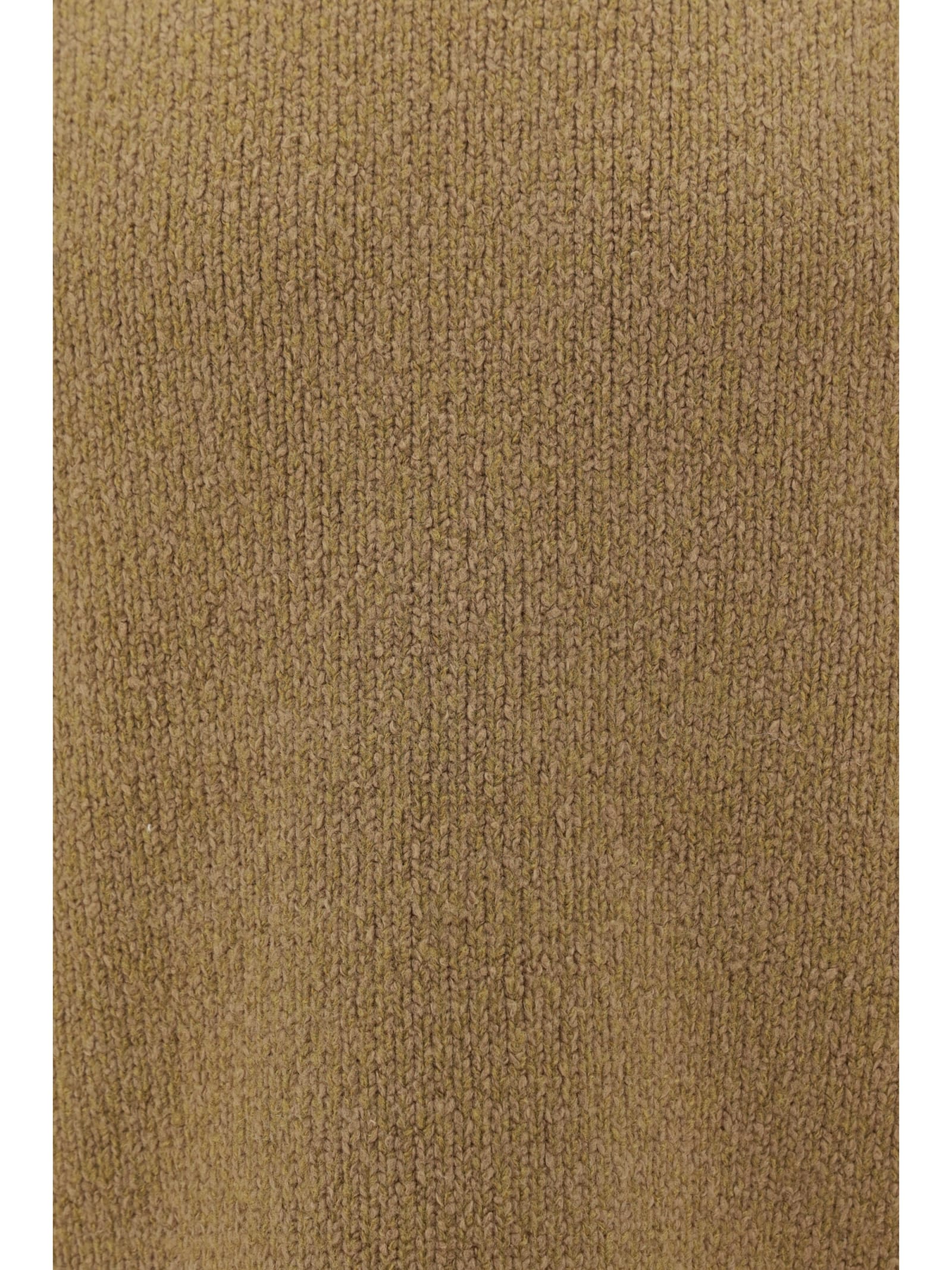 Acne Studios Crew-neck Sweater In Wool And Cotton In Brown