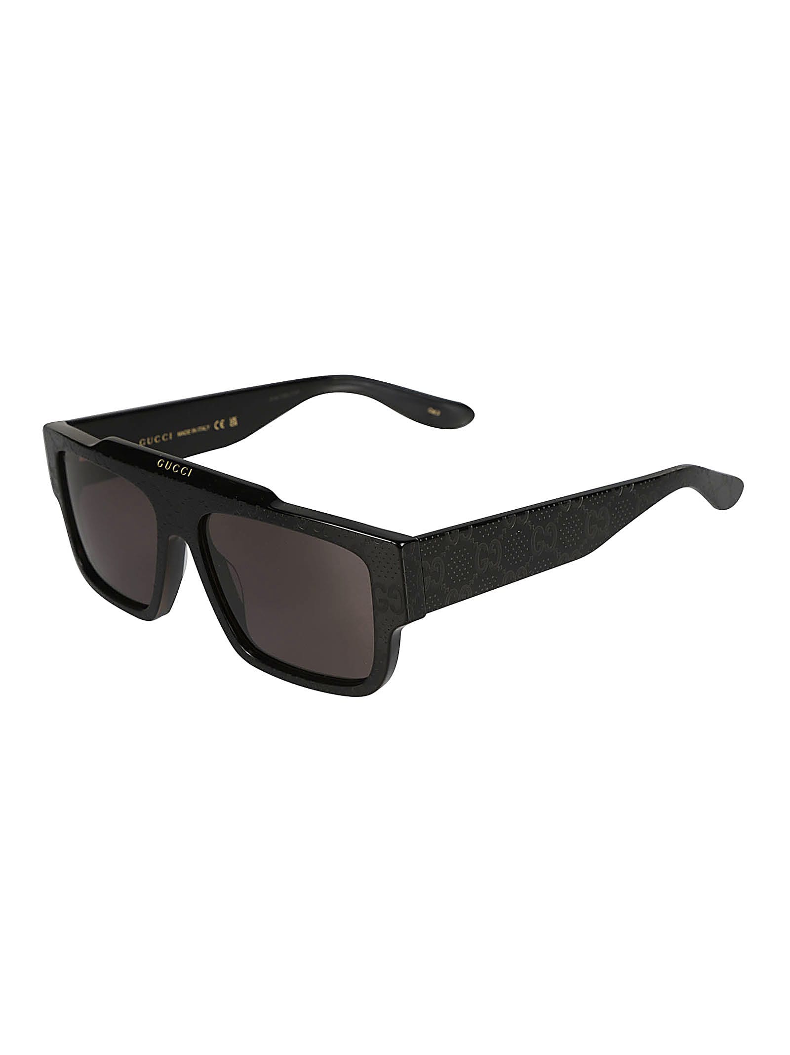 Shop Gucci Square Classic Sunglasses In Black