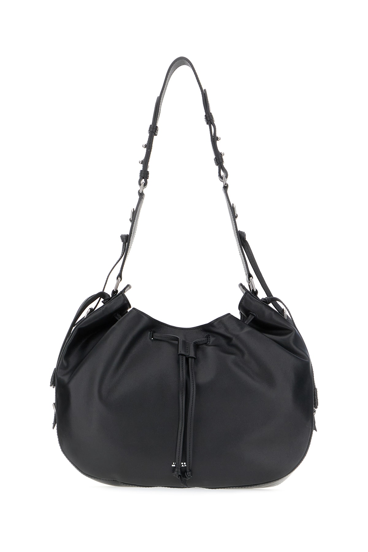 Isabel Marant Black Leather Hobo Bolton Shoulder Bag In Black