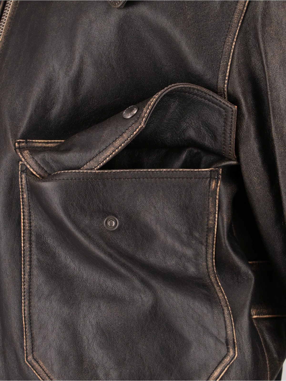 Dunst Lamb Leather Jacket In Brown