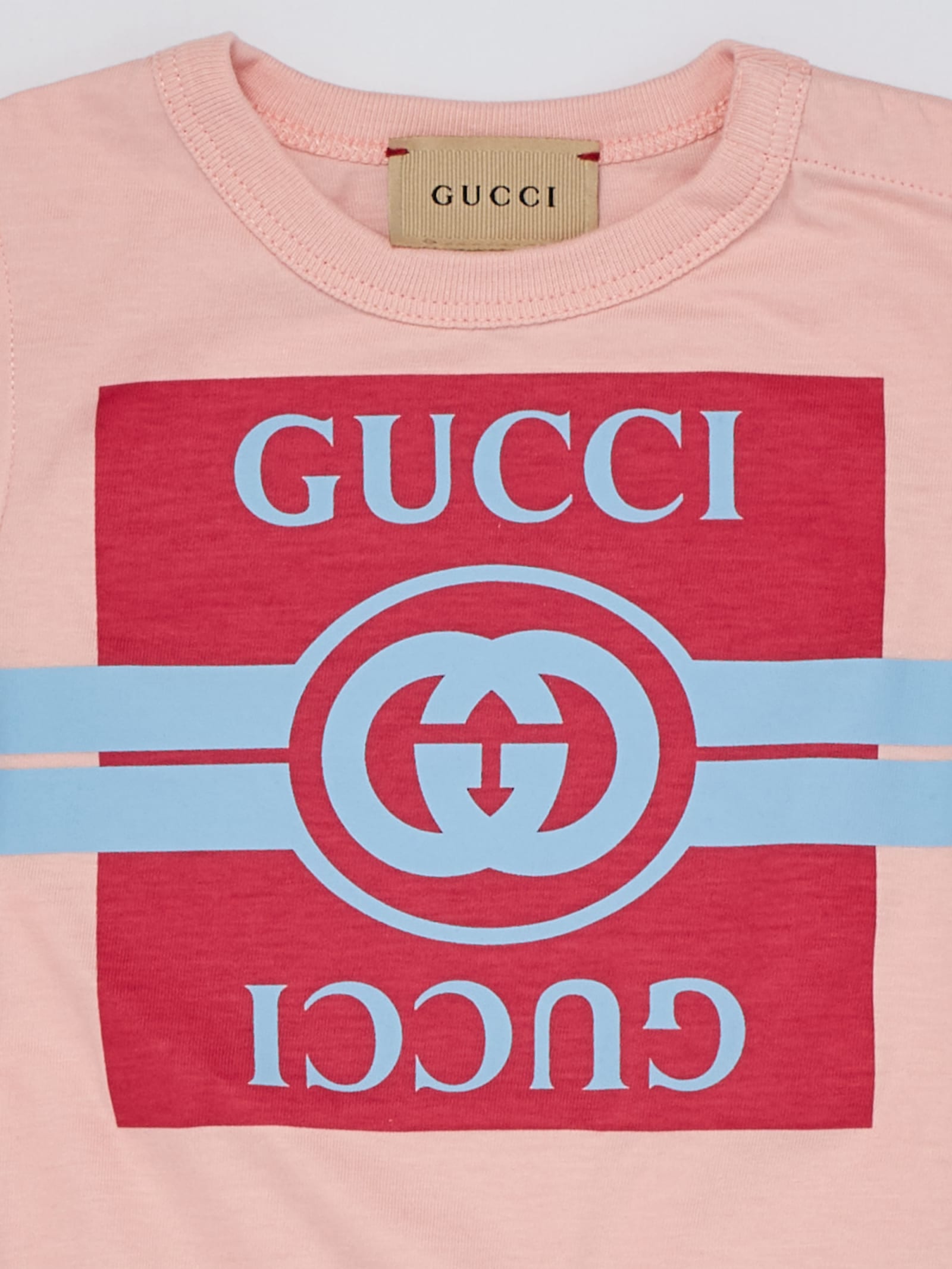 Shop Gucci Gift Set Suit In Rosa-celeste