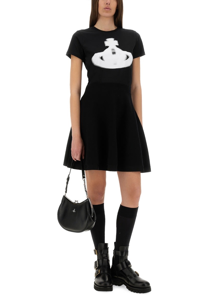 Shop Vivienne Westwood Halftone Orb T-shirt In Black