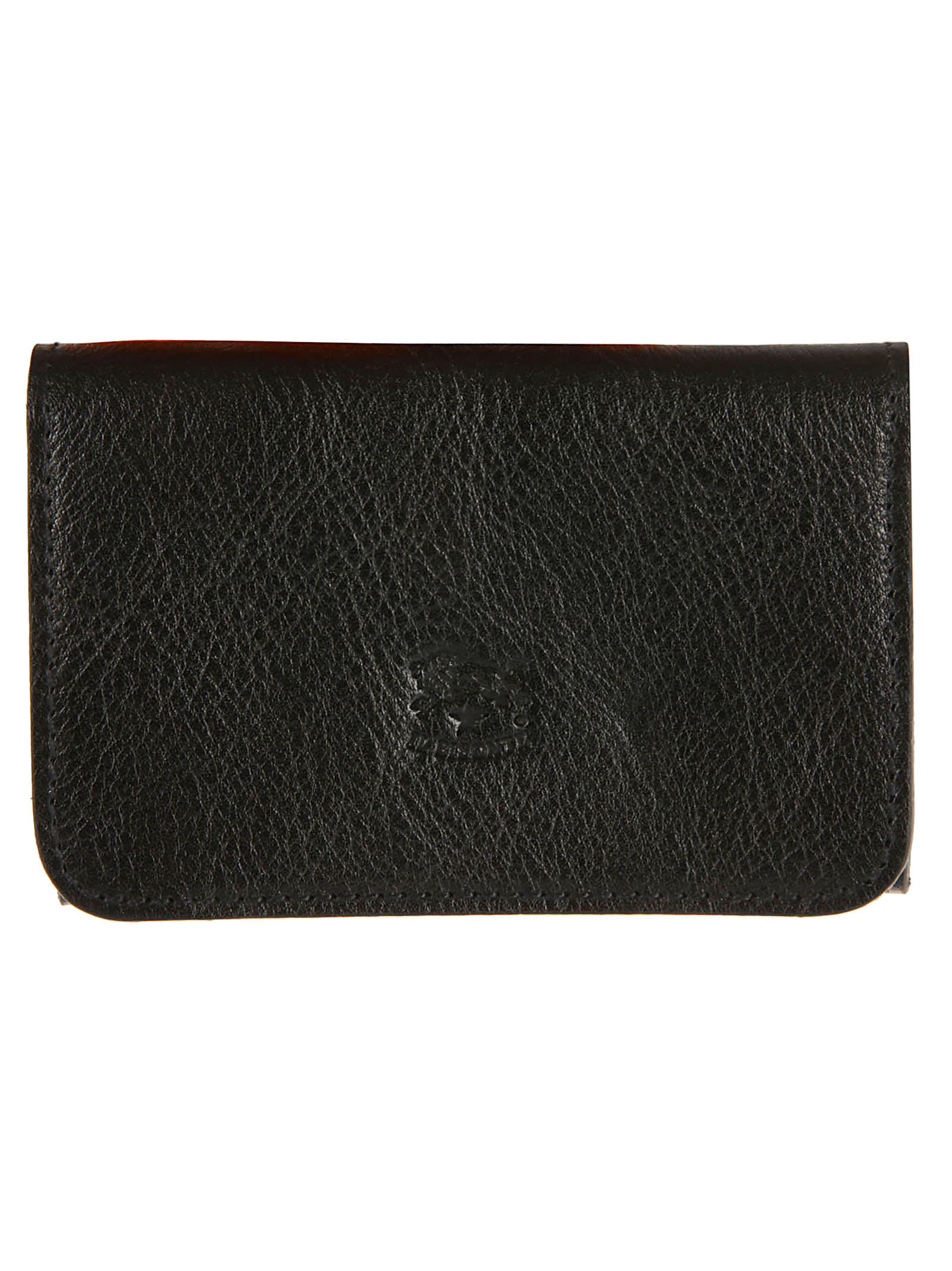 Il Bisonte Logo Embossed Flap Wallet