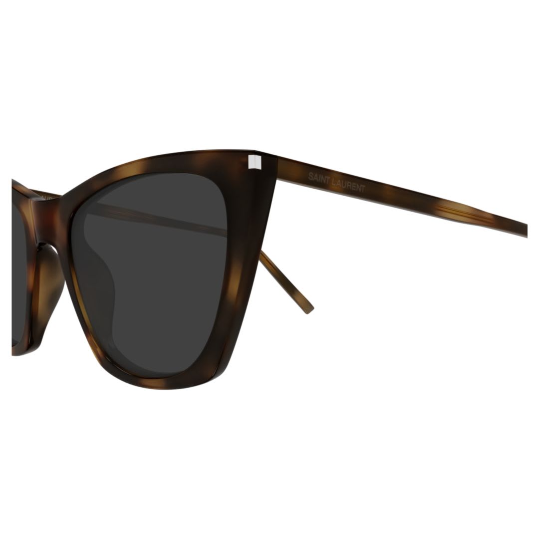 Saint Laurent Sl 214 Kate Thin002-havana-havana-grey In Blue