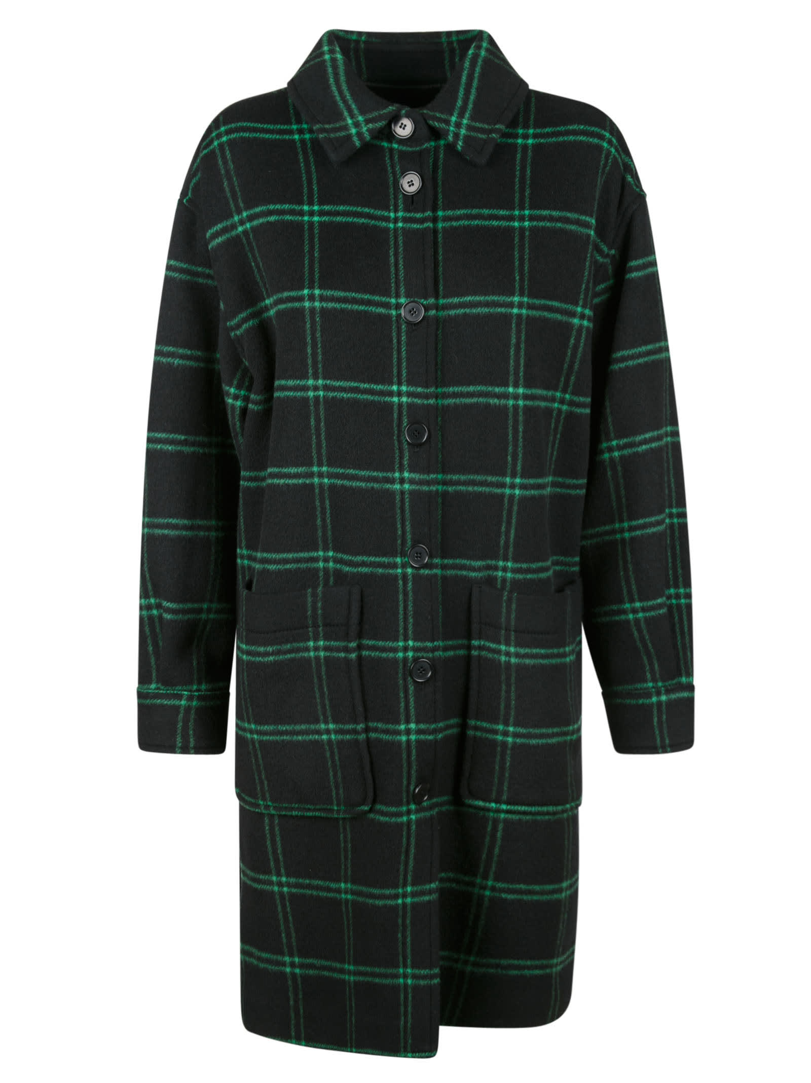 MSGM Patched Pocket Check Coat
