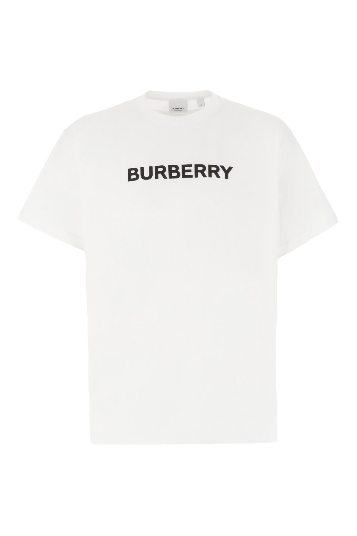 Shop Burberry White Cotton T-shirt