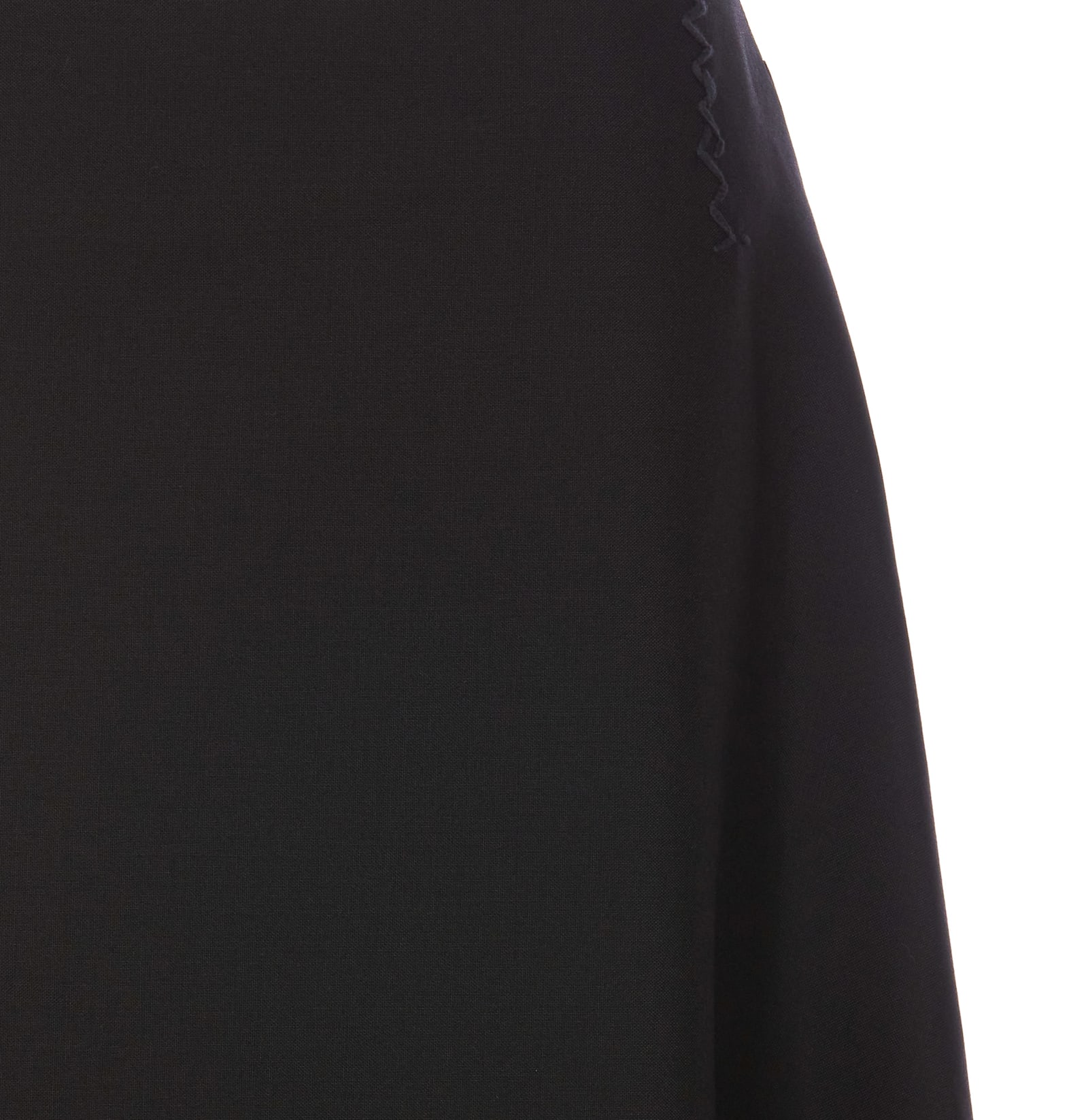 Shop Marni Midi Skirt With  Stitching In Black