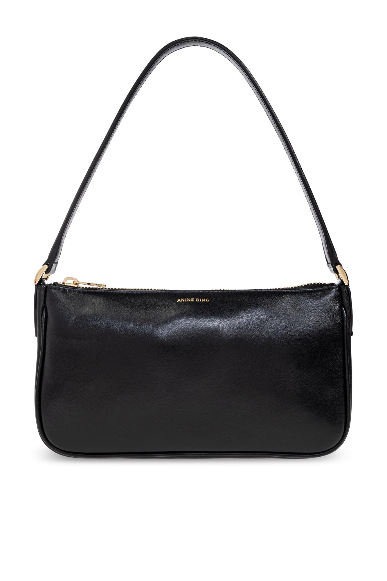 Anine Bing Mini Leather Elly Shoulder Bag In Black