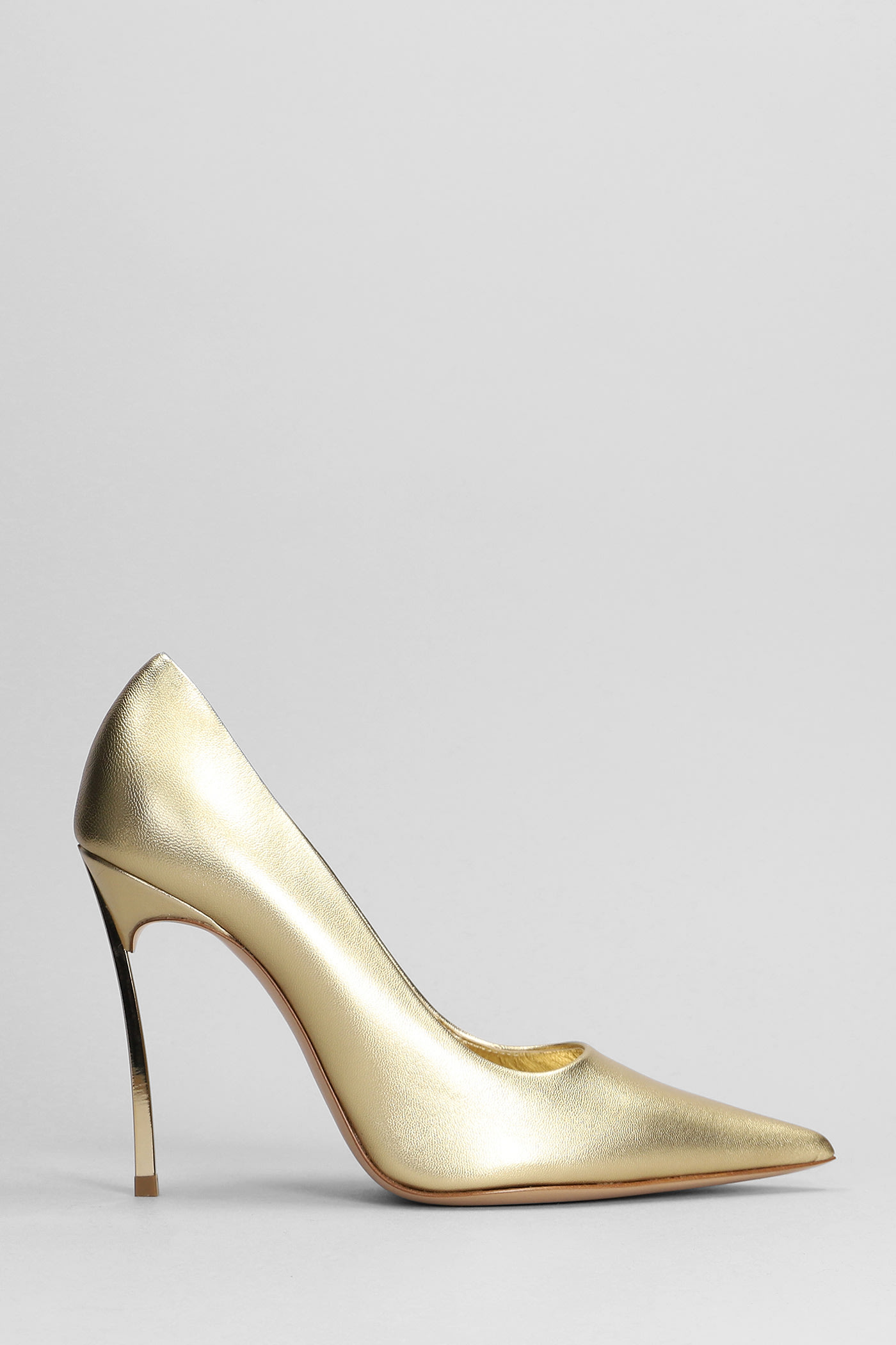 Blade Flash Pumps In Gold Leather