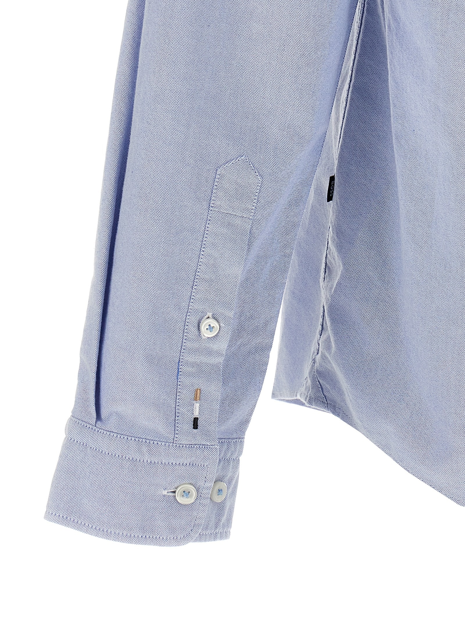 Hugo Boss Boss Cotton Shirt In Light Blue