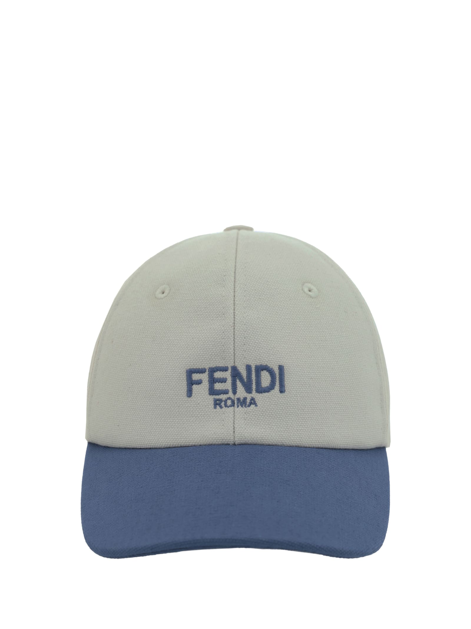Shop Fendi Baseball Cap In Naturale+avio