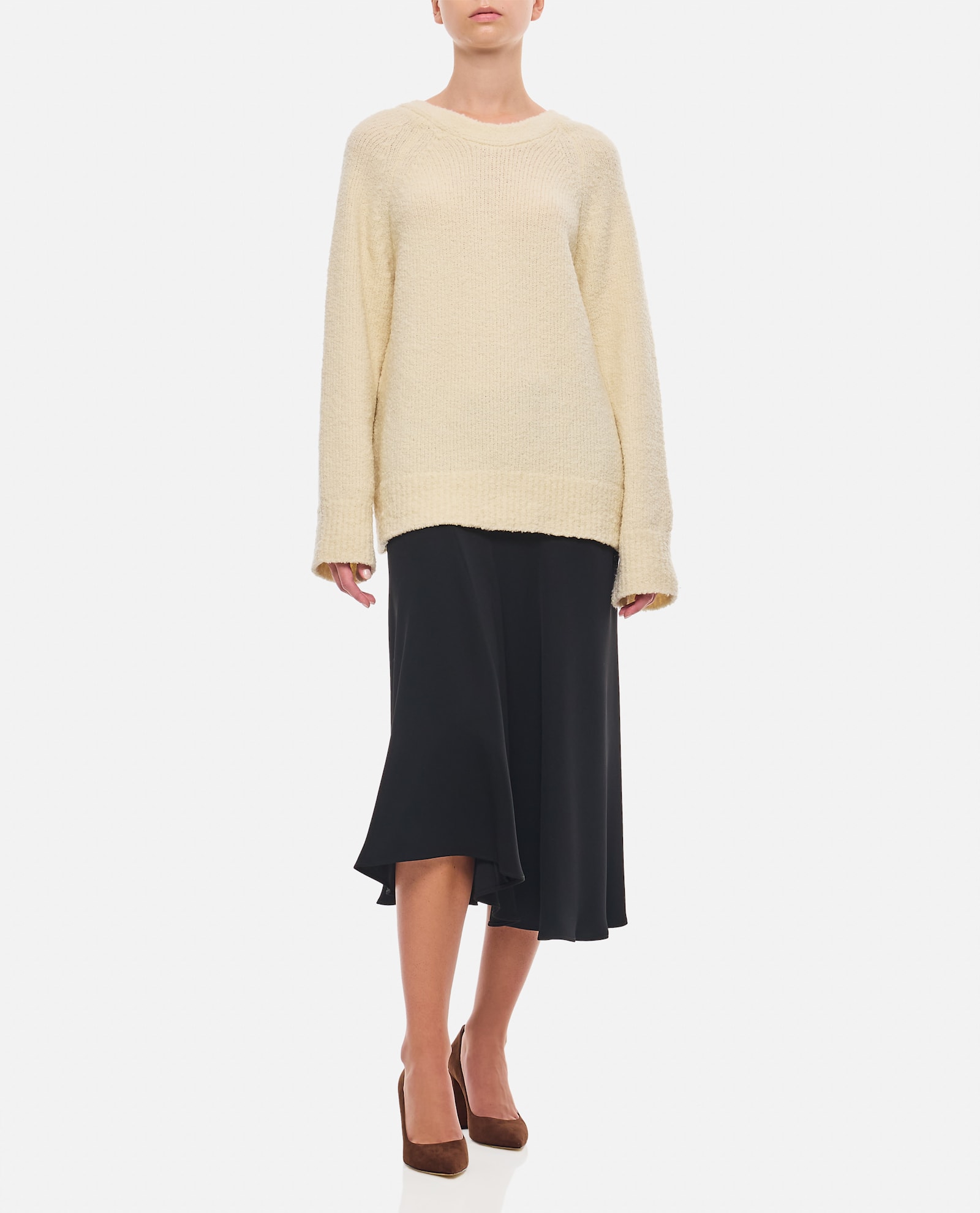 Shop Cecilie Bahnsen Odalis Oversized Jumper In White