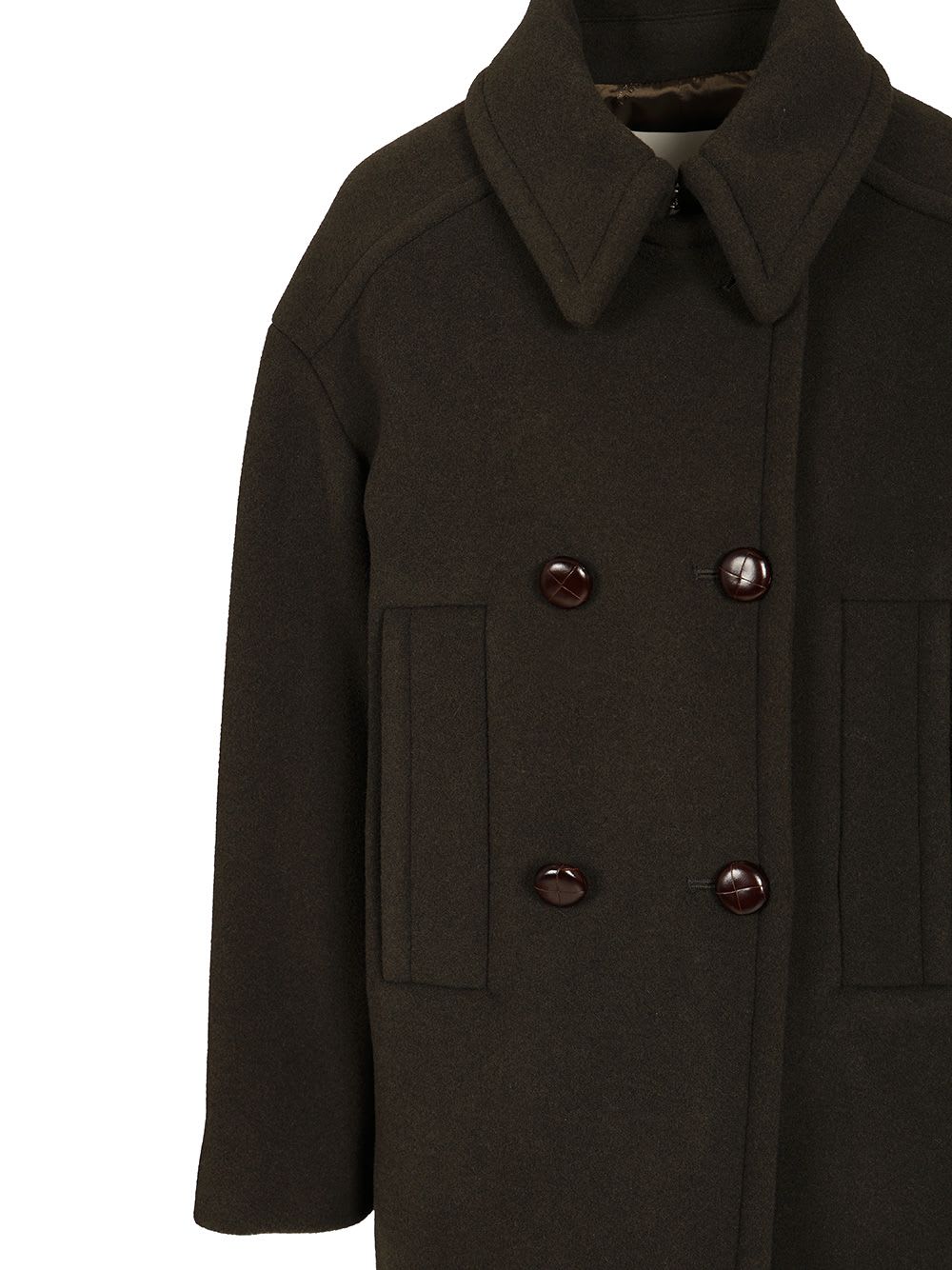 Isabel Marant Fiby Coat In Green