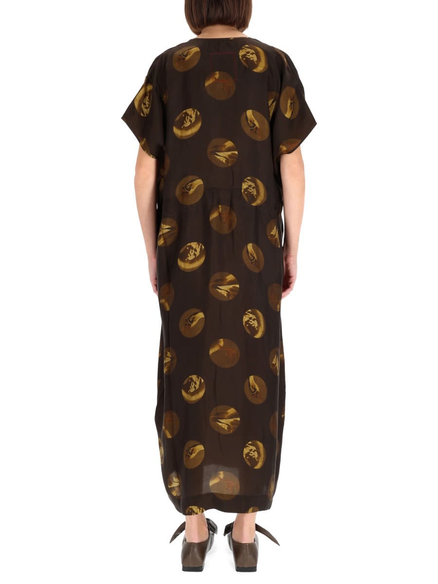Uma Wang Acrid Midi Dress In Brown