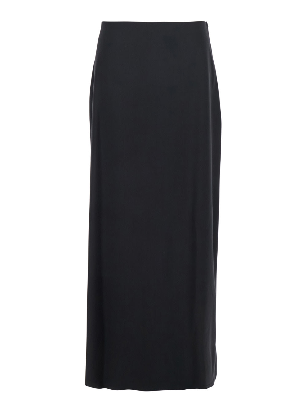 Loulou Studio Black Skirt With Pencil Deisgn And Side Closure In Wool Woman In Black
