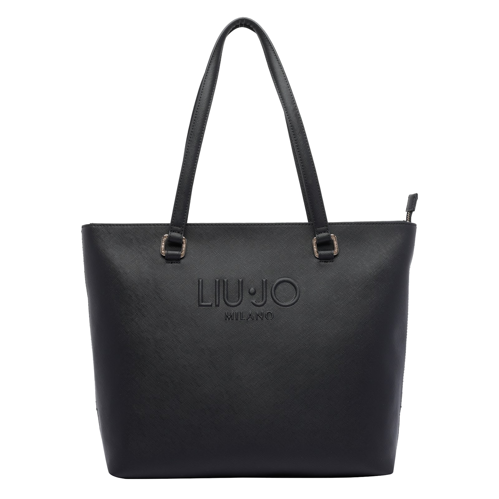Liu •jo Rectangular Tote Bag Dual Handles In Black
